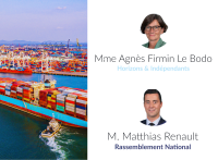 PORTUAIRE - Une mission sur la compétitivité portuaire menée par Agnès Firmin Le Bodo (Horizons) et Matthias Renault (RN)