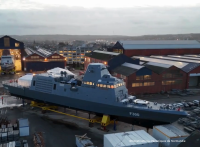 DEFENSE - La première corvette commandée par l'Angola sort de la grande nef de CMN à Cherbourg